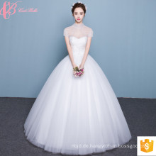 Guangzhou Sexy Günstige sehen durch Ballkleid High Neck Hochzeit Brautkleider African